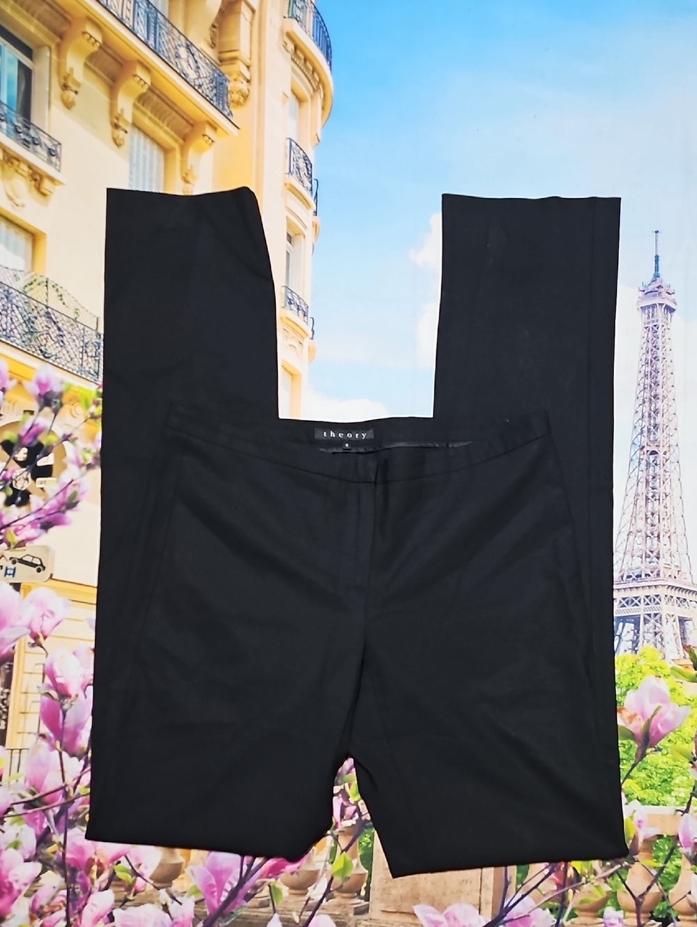 Theory Black Dress Pants‎ Size 4 Tall